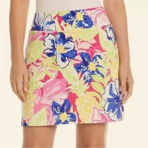NEW Rafaella | Cosmo Pink Tropical Floral Skort |‎ Size Small
